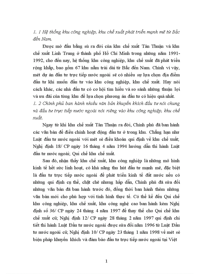 image for page Đầu tư trực tiếp nước ngoài vào khu công nghiệp khu chế xuất Thực trạng và giải pháp 1