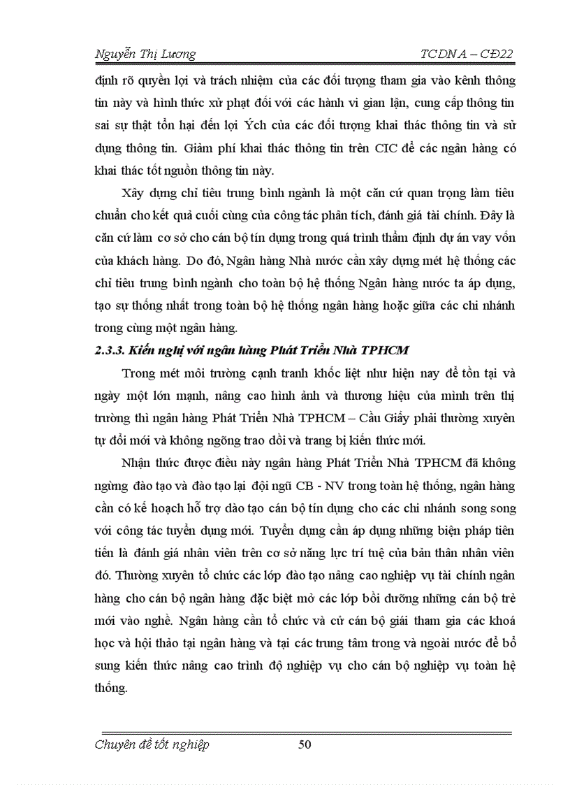 image for page Một số giải pháp nâng cao chất lượng công tác phân tích tài chính doanh nghiệp trong hoạt động tín dụng tại ngân hàng TMCP Phát Triển Nhà TPHCM chi nhánh Cầu Giấy