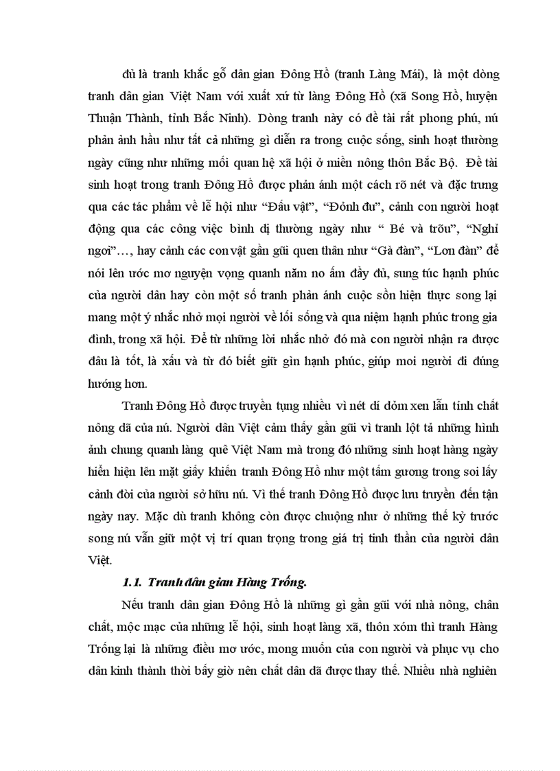 image for page Nét sinh hoạt trong tranh dân gian