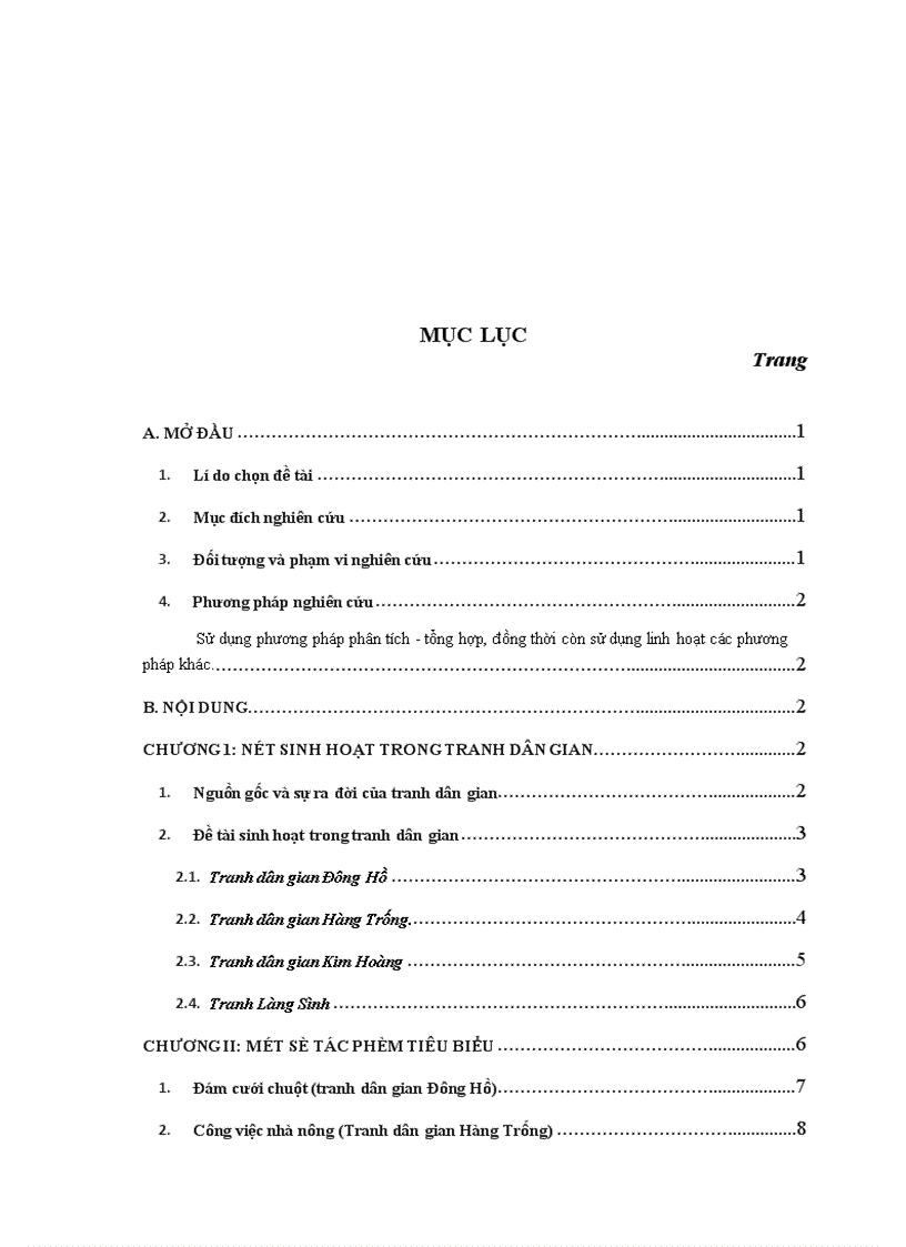 image for page Nét sinh hoạt trong tranh dân gian