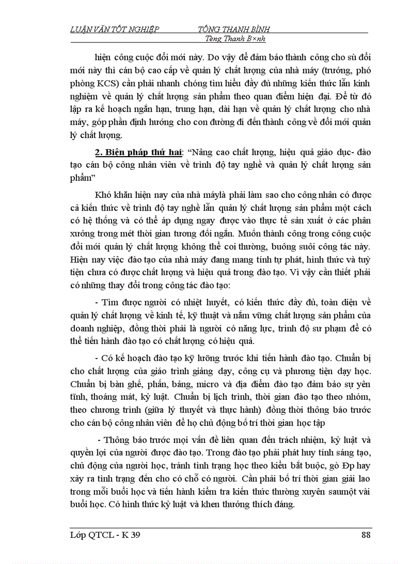 image for page Một số biện pháp nhằm đổi mới và hoàn thiện công tác QLCL ở Nhà máy Thuốc lá Thanh Hoá 1