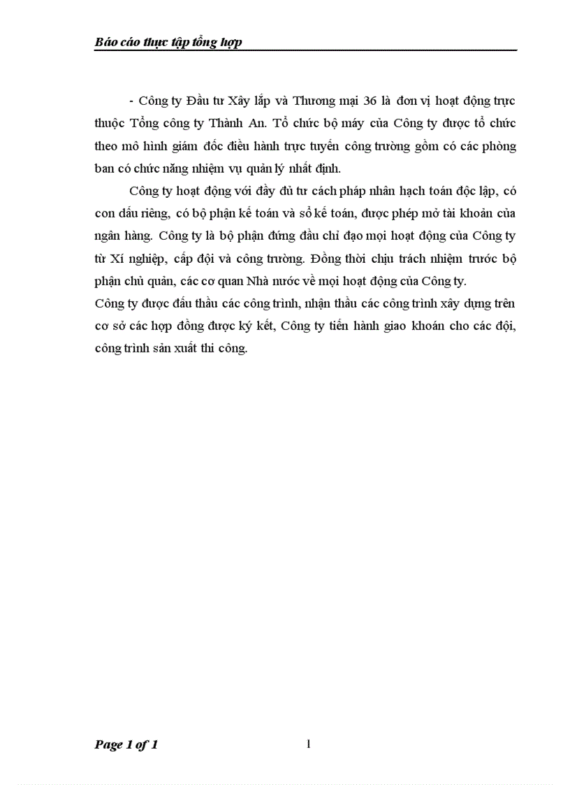 image for page Báo cáo thực tập tổng hợp tại Công ty Đầu tư xây lắp và thương mại 36
