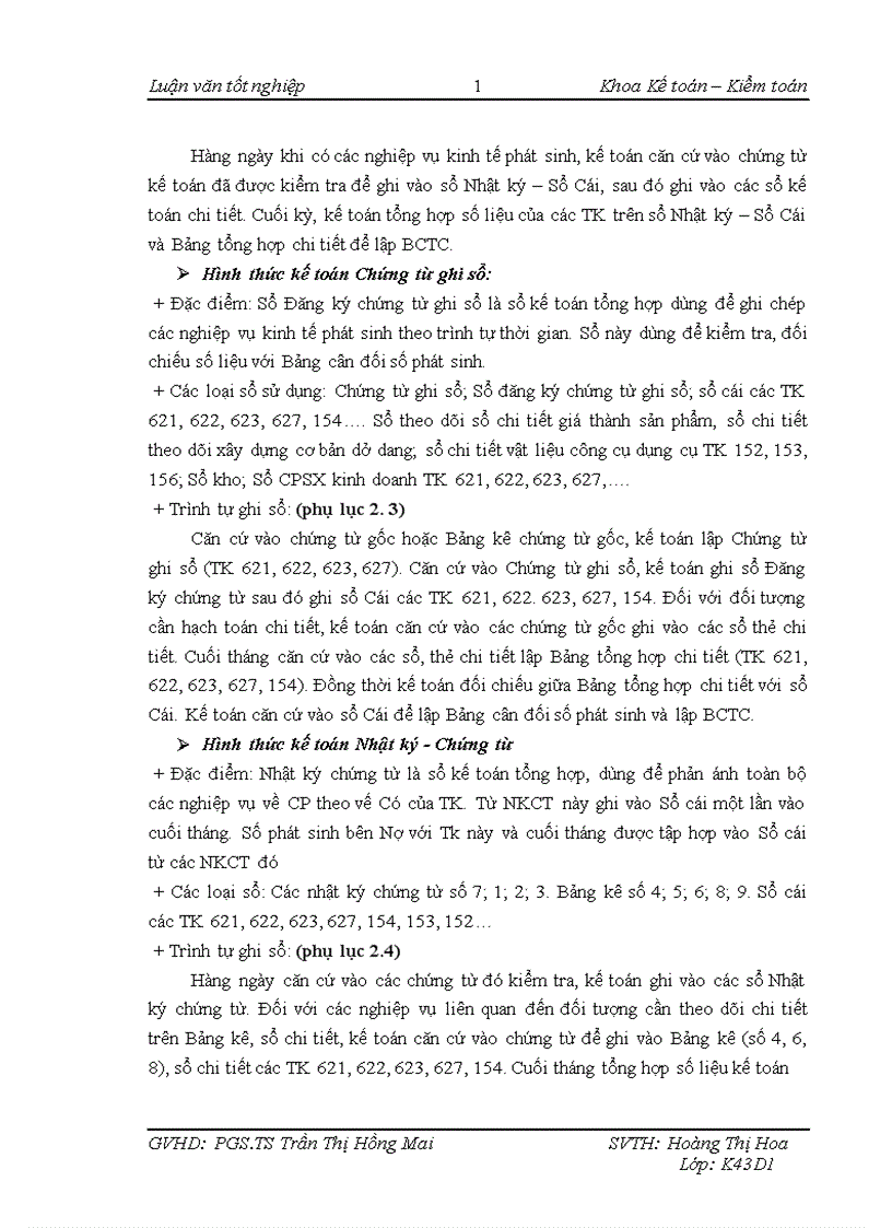 image for page Kế toán chi phí sản xuất công trình hào kỹ thuật khu công nghệ cao Hòa Lạc tại Công ty Cổ phần Thiết bị Xây dựng 142 1