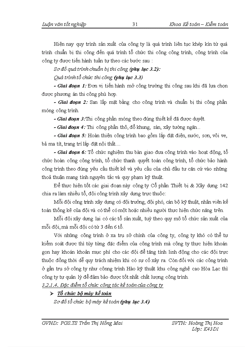 image for page Kế toán chi phí sản xuất công trình hào kỹ thuật khu công nghệ cao Hòa Lạc tại Công ty Cổ phần Thiết bị Xây dựng 142 1