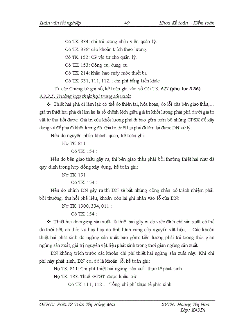 image for page Kế toán chi phí sản xuất công trình hào kỹ thuật khu công nghệ cao Hòa Lạc tại Công ty Cổ phần Thiết bị Xây dựng 142 1