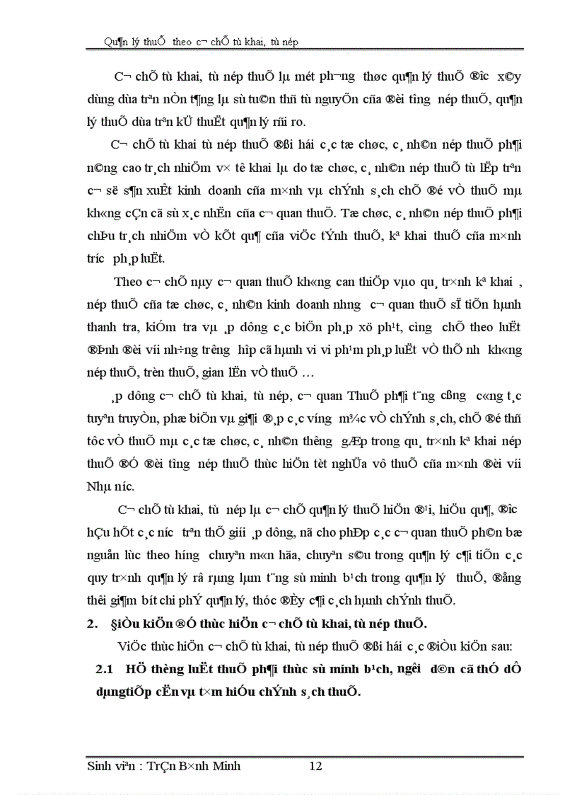 image for page Quản lý thuế theo cơ chế tự khai tự nộp ở Việt Nam 1