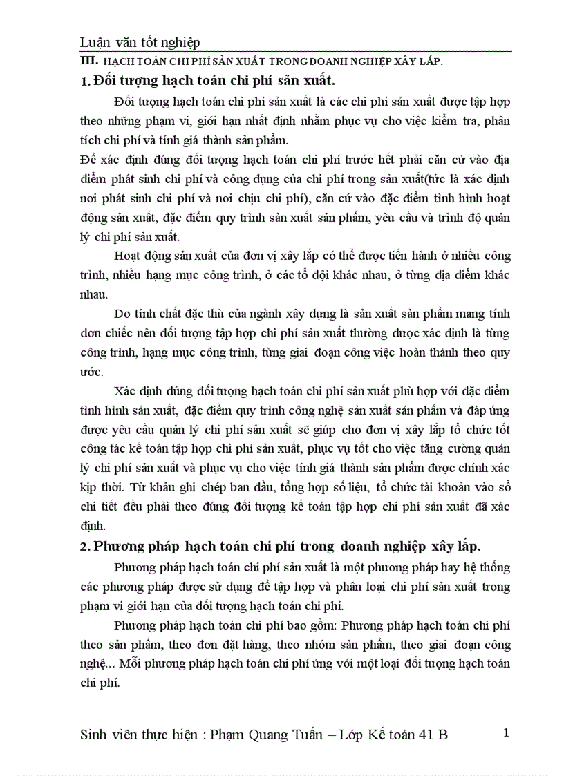 image for page Công tác hạch toán chi phí sản xuất và tính giá thành sản phẩm xây lắp tại xí nghiệp Sông Đà 206 1