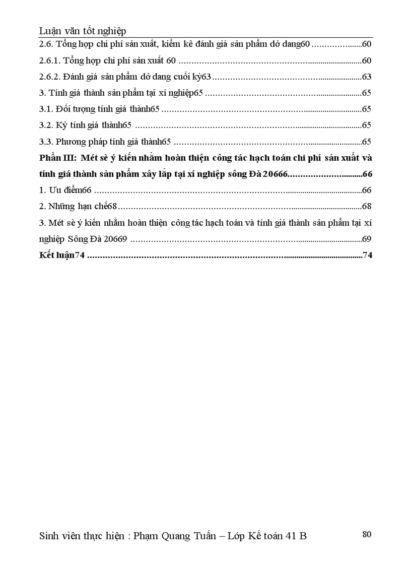 image for page Công tác hạch toán chi phí sản xuất và tính giá thành sản phẩm xây lắp tại xí nghiệp Sông Đà 206 1