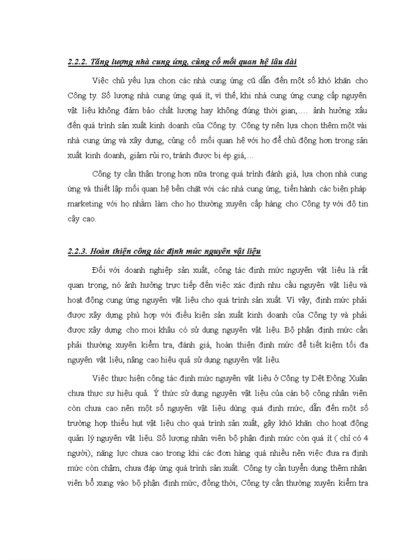 image for page Giải pháp hoàn thiện hoạt động quản trị cung ứng nguyên vật liệu tại công ty TNHH Một thành viên Dệt Kim Đông Xuân