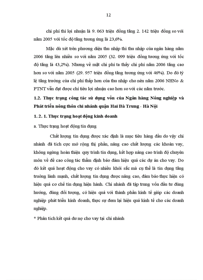 image for page Một số giải pháp chủ yếu nhằm nâng cao lợi nhuận tại Chi nhánh NHNo PTNT quận Hai Bà Trưng Hà Nội