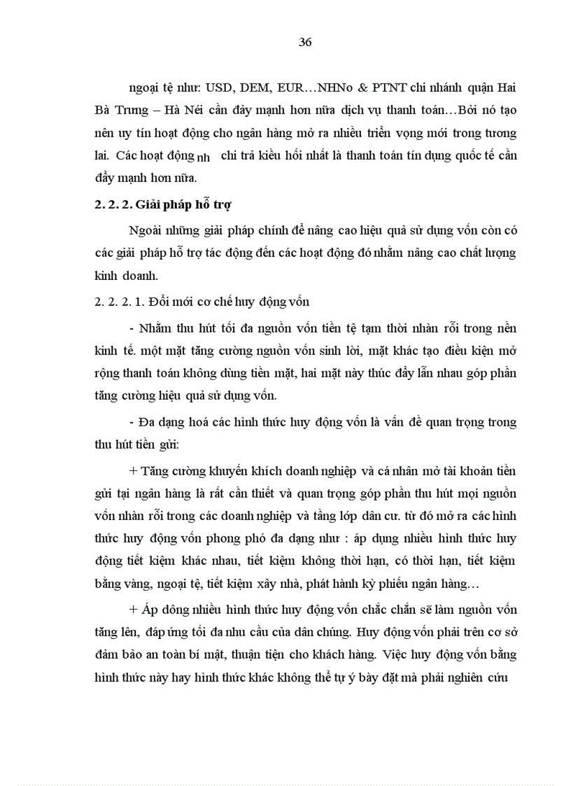 image for page Một số giải pháp chủ yếu nhằm nâng cao lợi nhuận tại Chi nhánh NHNo PTNT quận Hai Bà Trưng Hà Nội
