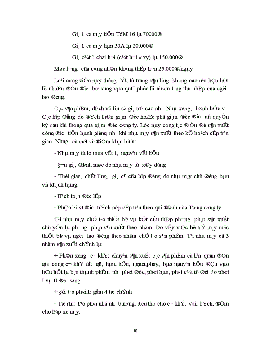 image for page Báo cáo tổng hợp tình hình sản xuất kinh doanh của Nhà máy chế tạo thiết bị và kết cấu thép thuộc Công ty xây dựng và lắp máy số 10 Tổng công ty lắp máy Bộ xây dựng