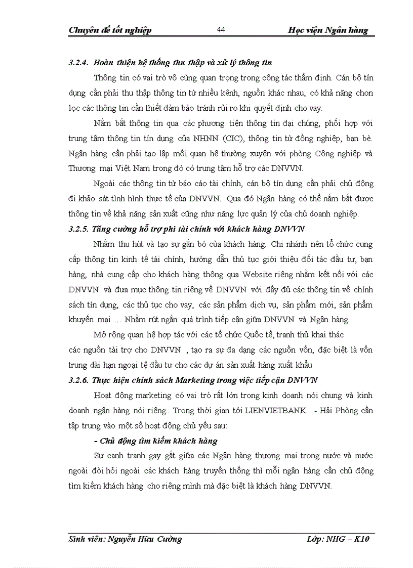 image for page Giải pháp mở rộng tín dụng đối với Doanh nghiệp vừa và nhỏ tại NHTMCP Liên Việt Hải Phòng