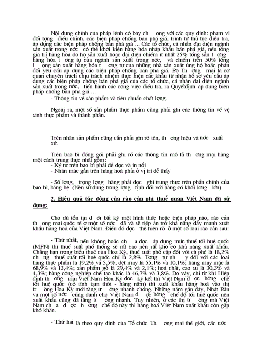 image for page Rào cản phi thuế quan trong chính sách thương mại quốc tế