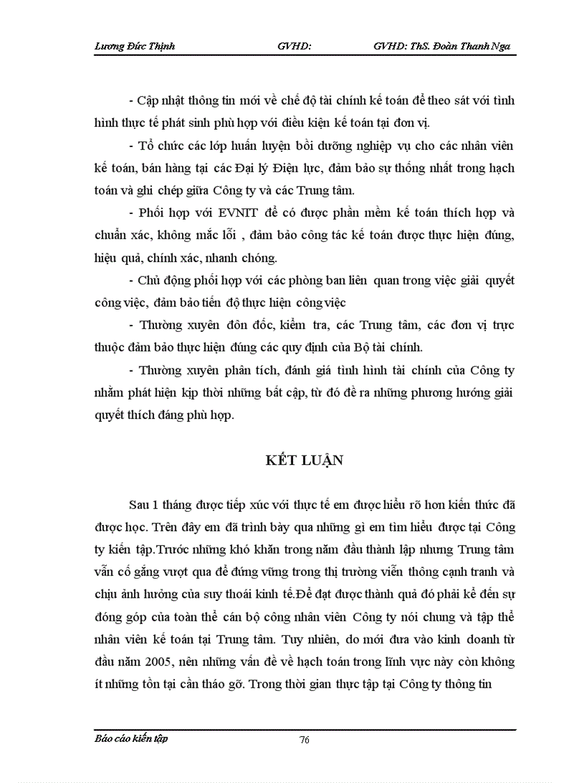 image for page Thực trạng tổ chức hạch toán kế toán tại Trung tâm Viễn thông Di động Điện lực