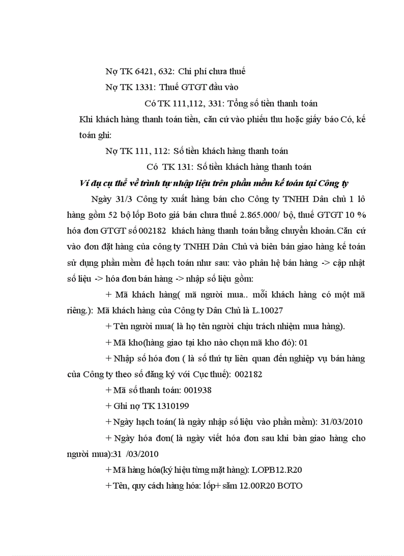 image for page Kế toán bán nhóm hàng săm lốp tại Công ty cổ phần Cavico Thương mại Xây dựng 1