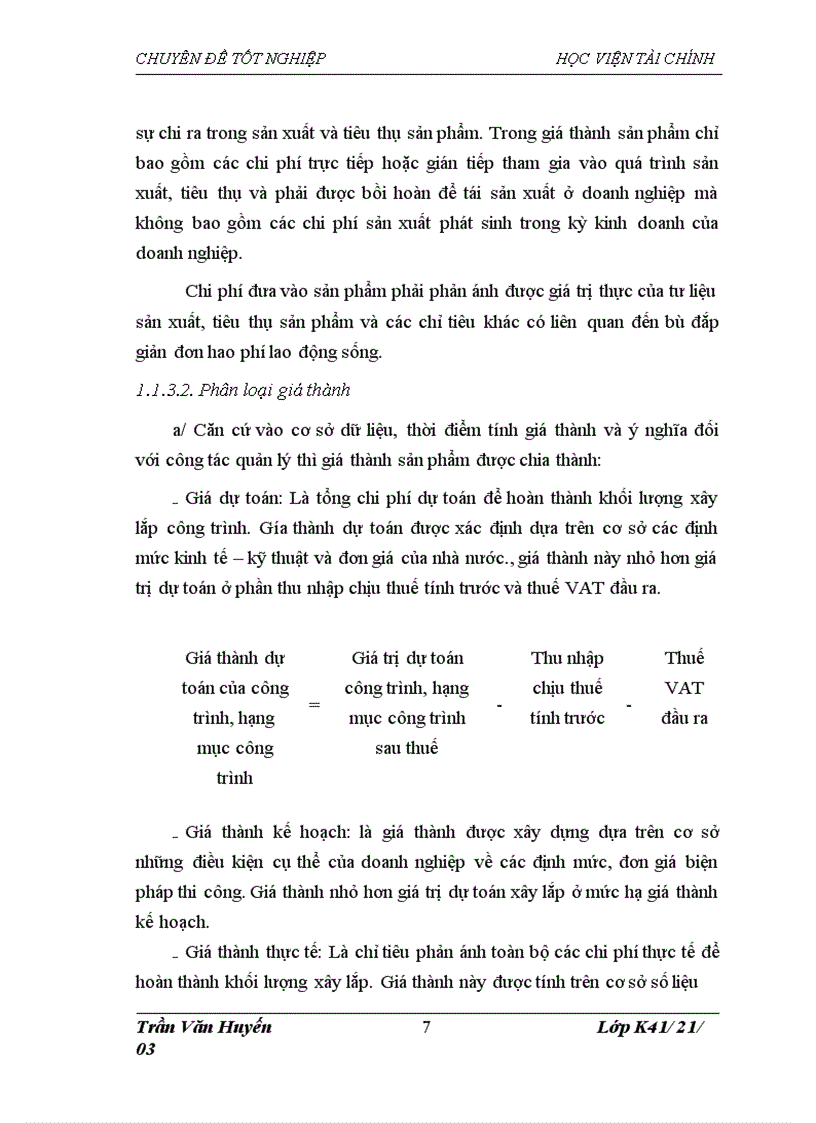 image for page Tổ chức kế toán chi phí sản xuất và tính giá thành sản phẩm tại Xí nghiệp tư vấn đầu tư và thiết kế xây dựng thuộc Công ty Cổ phần ĐTPT đô thị và KCN Sông Đà 1