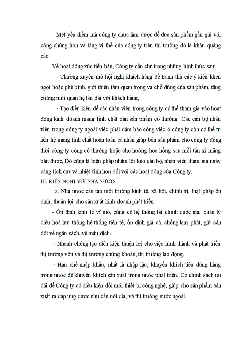 image for page Giải pháp Marketing nhằm góp phần hoàn thiện và thúc đẩy khả năng tiêu thụ sản phẩm ở Công ty Sản xuất Bao bì và Hàng xuất khẩu 1