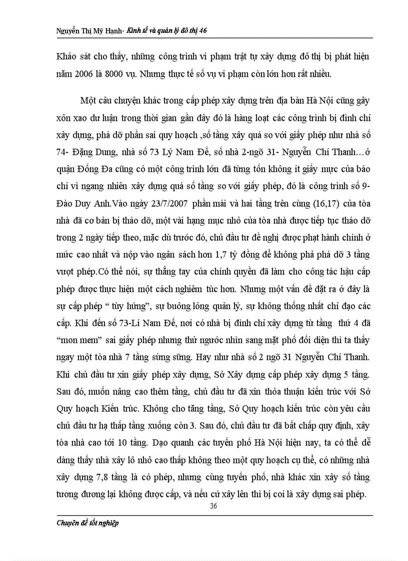 image for page Một số giải pháp nhằm nâng cao hiệu quả công tác quản lý trật tự xây dựng và cấp phép xây dựng trên địa bàn quận Đống Đa Nguyễn Thị Mỹ Hạnh Kinh tế và quản lý đô thị
