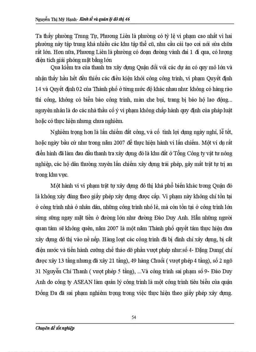 image for page Một số giải pháp nhằm nâng cao hiệu quả công tác quản lý trật tự xây dựng và cấp phép xây dựng trên địa bàn quận Đống Đa Nguyễn Thị Mỹ Hạnh Kinh tế và quản lý đô thị