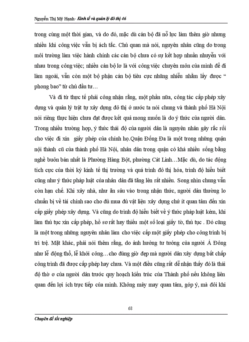image for page Một số giải pháp nhằm nâng cao hiệu quả công tác quản lý trật tự xây dựng và cấp phép xây dựng trên địa bàn quận Đống Đa Nguyễn Thị Mỹ Hạnh Kinh tế và quản lý đô thị