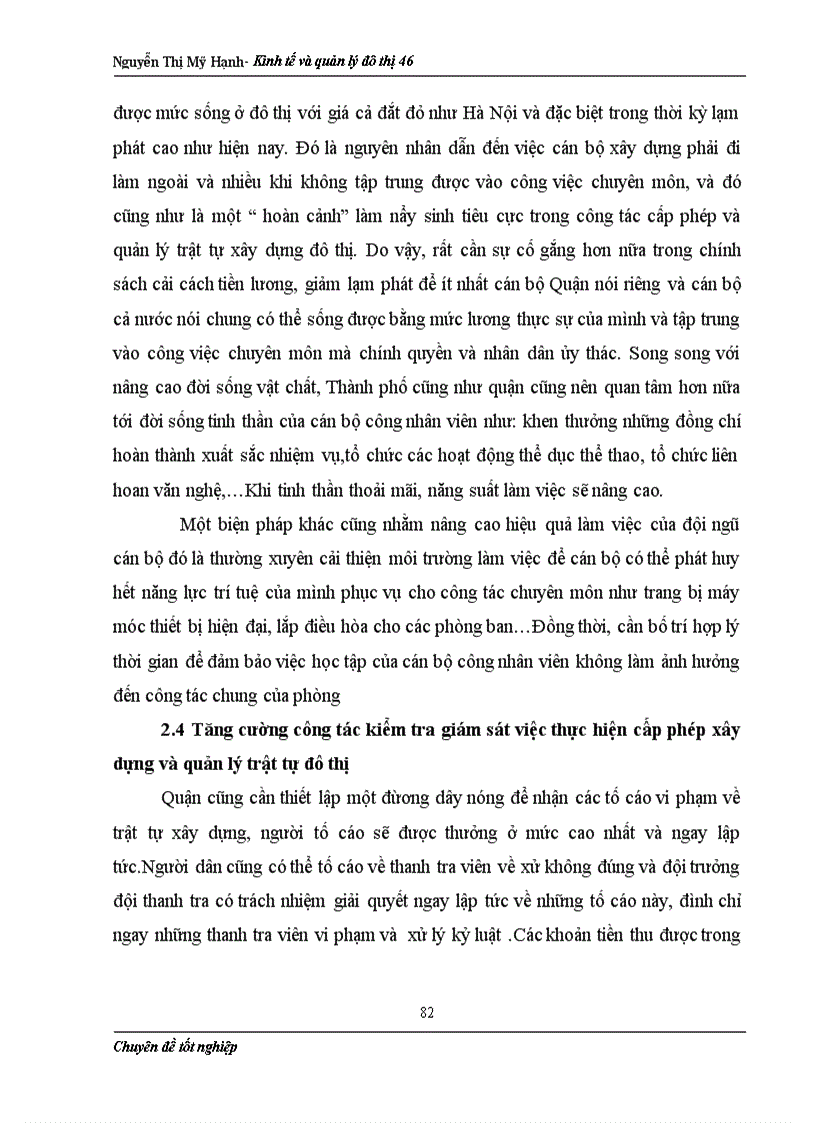 image for page Một số giải pháp nhằm nâng cao hiệu quả công tác quản lý trật tự xây dựng và cấp phép xây dựng trên địa bàn quận Đống Đa Nguyễn Thị Mỹ Hạnh Kinh tế và quản lý đô thị