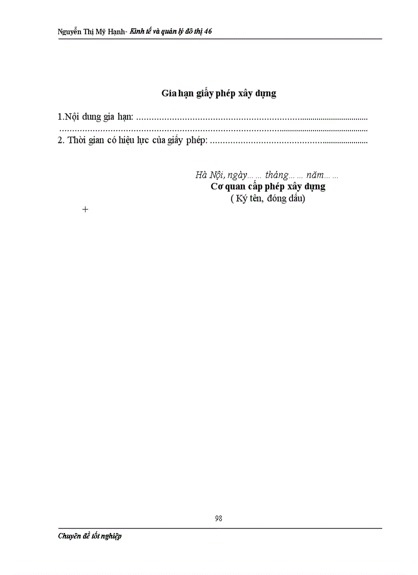 image for page Một số giải pháp nhằm nâng cao hiệu quả công tác quản lý trật tự xây dựng và cấp phép xây dựng trên địa bàn quận Đống Đa Nguyễn Thị Mỹ Hạnh Kinh tế và quản lý đô thị