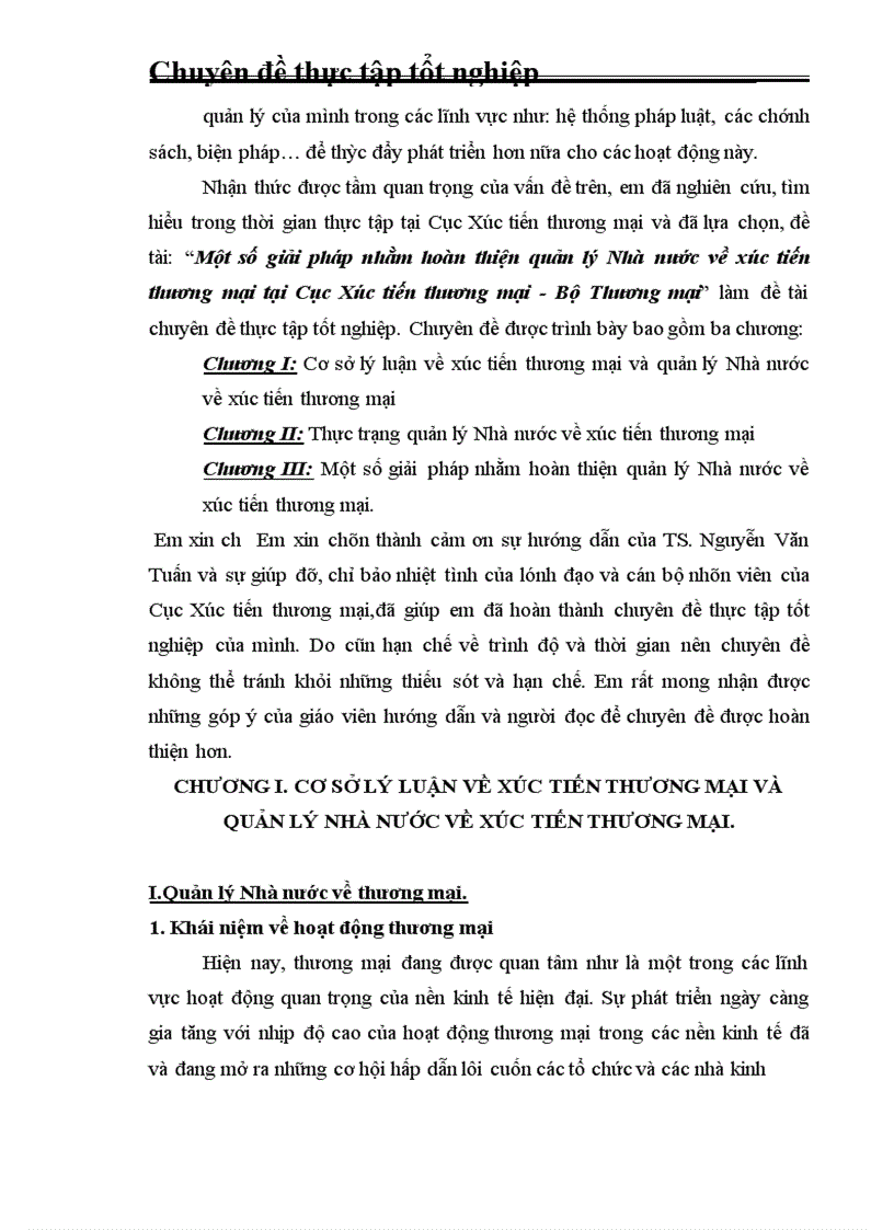 image for page Một số giải pháp nhằm hoàn thiện quản lý Nhà nước về xúc tiến thương mại tại Cục Xúc tiến thương mại Bộ Thương mại