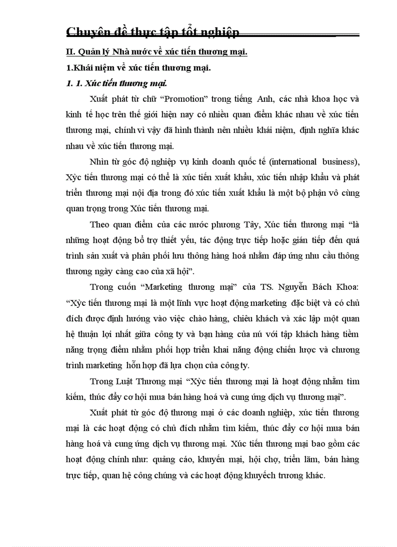 image for page Một số giải pháp nhằm hoàn thiện quản lý Nhà nước về xúc tiến thương mại tại Cục Xúc tiến thương mại Bộ Thương mại