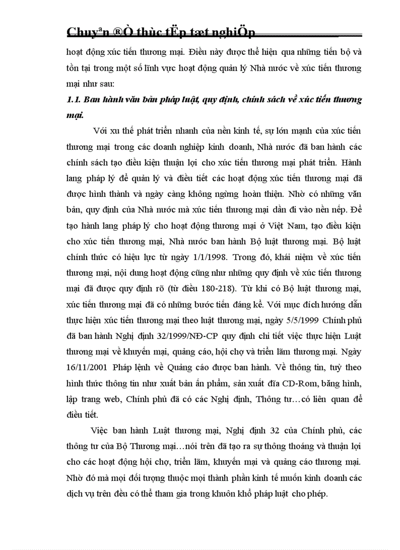 image for page Một số giải pháp nhằm hoàn thiện quản lý Nhà nước về xúc tiến thương mại tại Cục Xúc tiến thương mại Bộ Thương mại