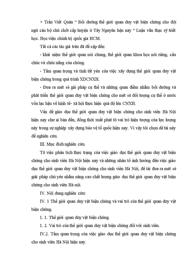 image for page Vấn đề giáo dục thế giới quan duy vật biện chứng cho sinh viên các trường đại học cao đẳng ở Hà Nội hiện nay