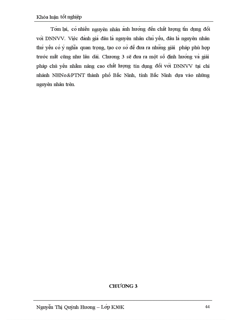 image for page Nâng cao châ t lươ ng ti n du ng đô i vơ i doanh nghiê p nhỏ va vừa ta i chi nha nh Ngân hàng Nông nghiệp và Phát triển Nông thôn chi nhánh thành phố Bắc Ninh tỉnh Bắc Ninh