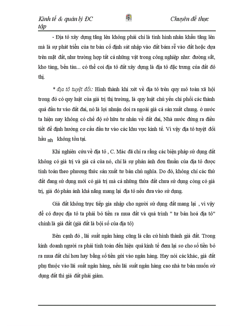image for page Thực trạng và giải pháp định giá đất trong đền bù thiệt hại giải phóng mặt bằng vị dụ khu đô thị mới Đại Kim Định Công