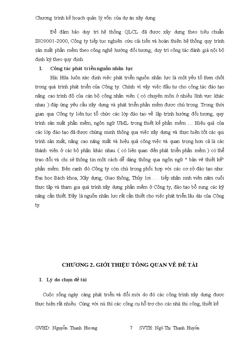 image for page Chương trình kế hoạch quản lý vốn của dự án xây dựng