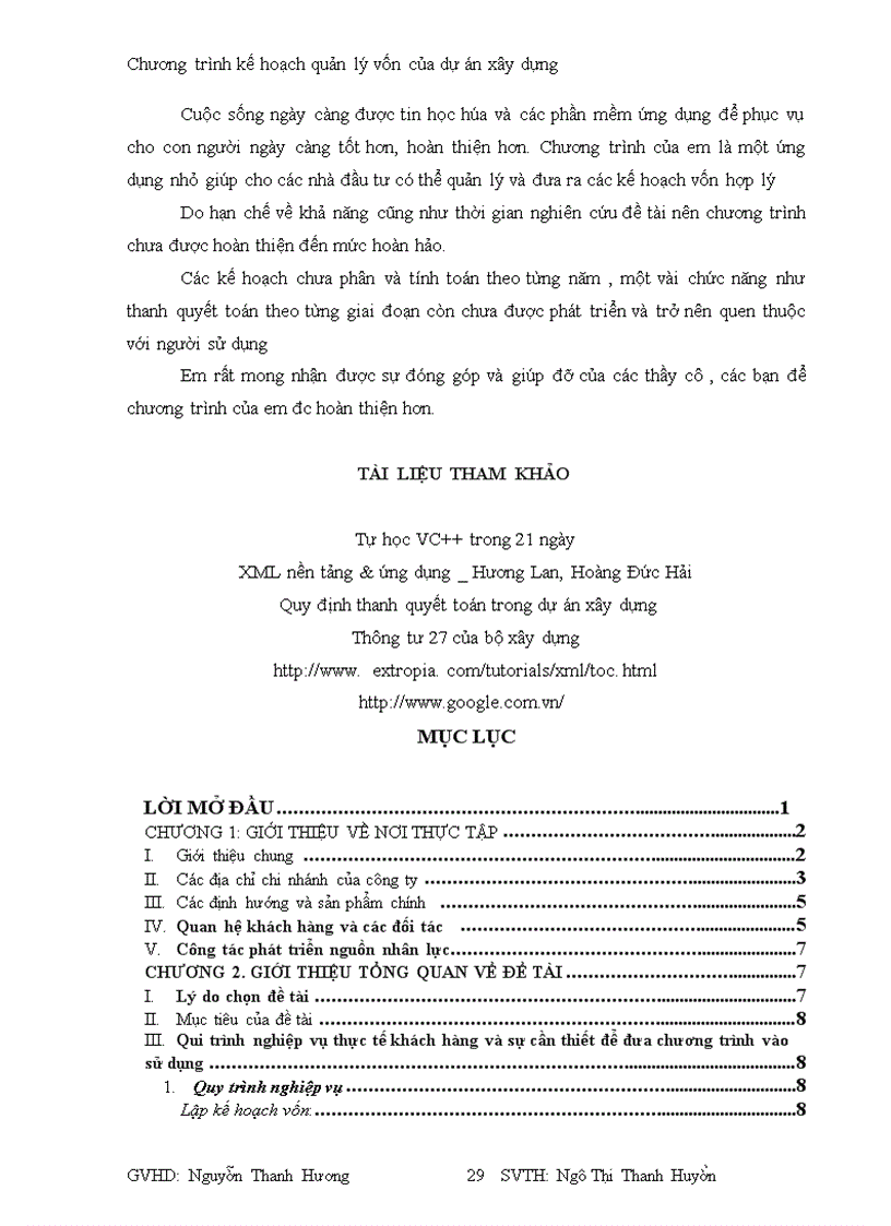 image for page Chương trình kế hoạch quản lý vốn của dự án xây dựng