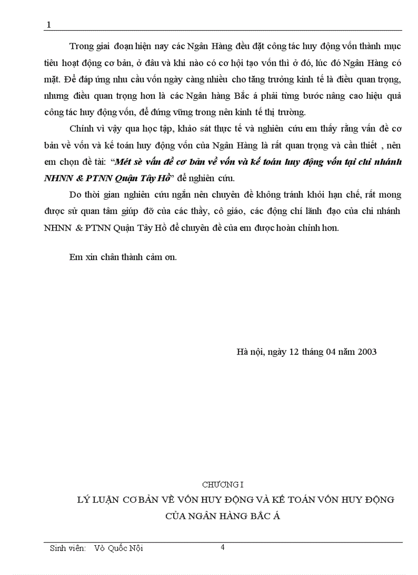 image for page Một số vấn đề cơ bản về vốn và kế toán huy động vốn tại chi nhánh NHNN PTNN Quận Tây Hồ 1