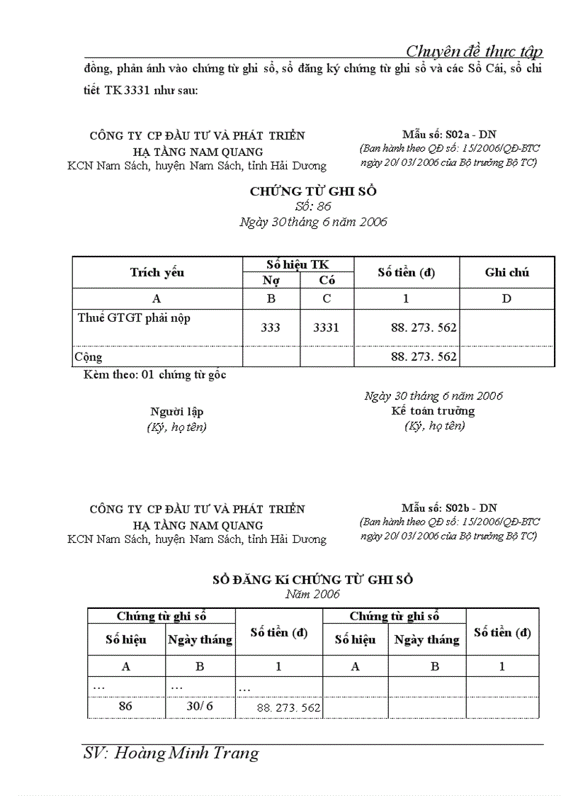 image for page Kế toán doanh thu chi phí và xác định kết quả kinh doanh tại Công ty cổ phần Đầu tư và Phát triển hạ tầng Nam Quang 1