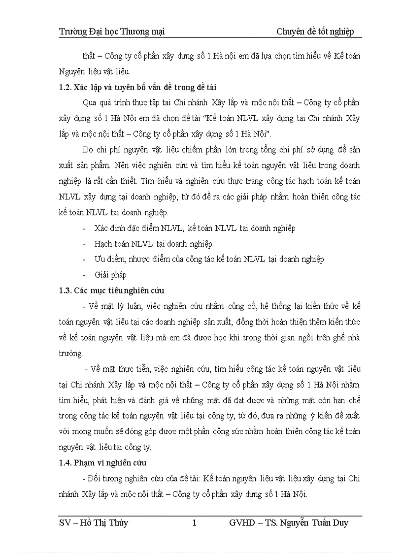 image for page Kế toán NLVL xây dựng tại Chi nhánh Xây lắp và mộc nội thất Công ty cổ phần xây dựng số 1 Hà Nội