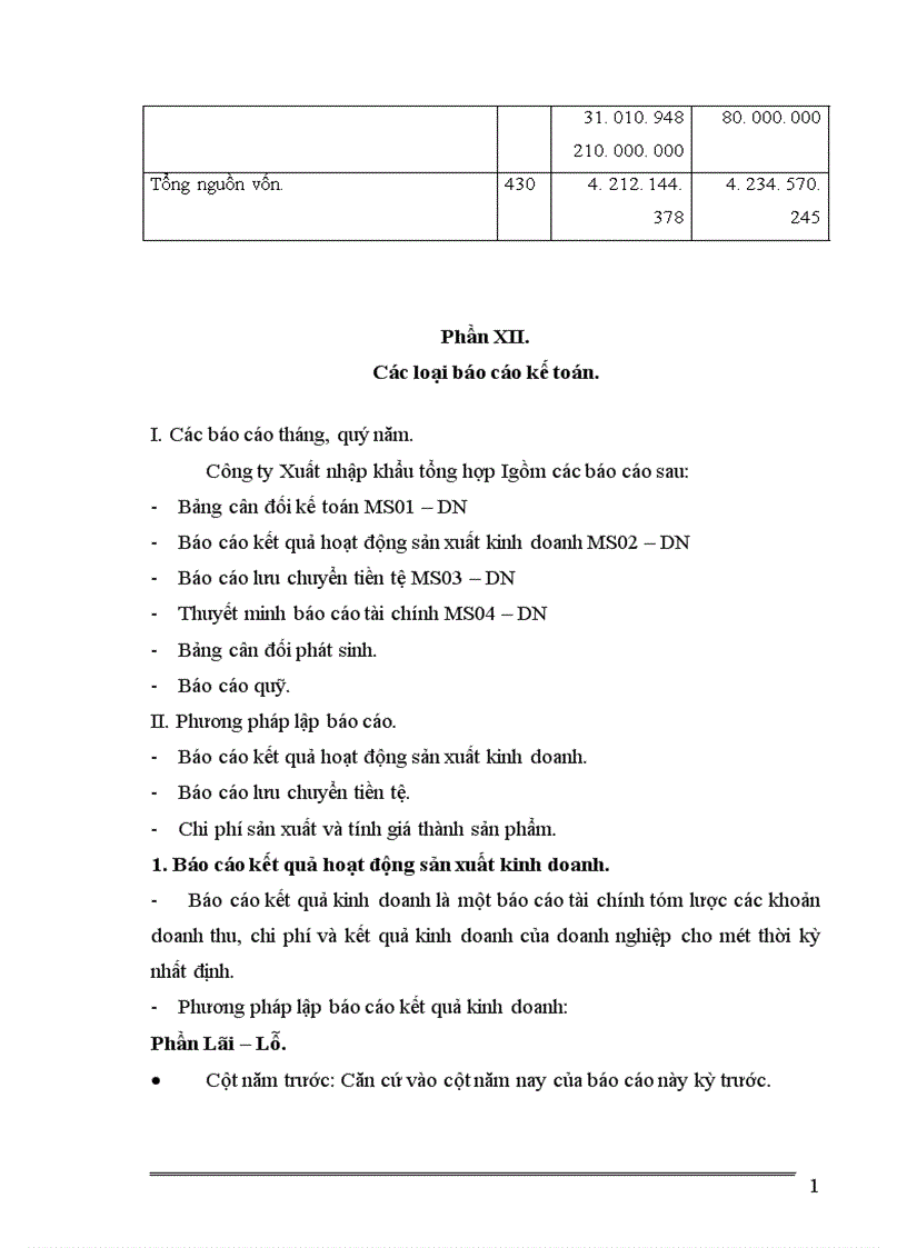 image for page Báo cáo tổng hợp về công tác kế toán tại Công ty xuất nhập khẩu tổng hợp I 1