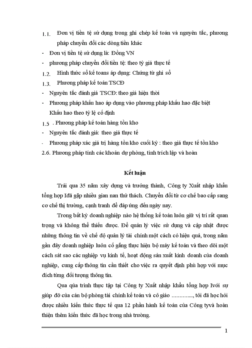 image for page Báo cáo tổng hợp về công tác kế toán tại Công ty xuất nhập khẩu tổng hợp I 1