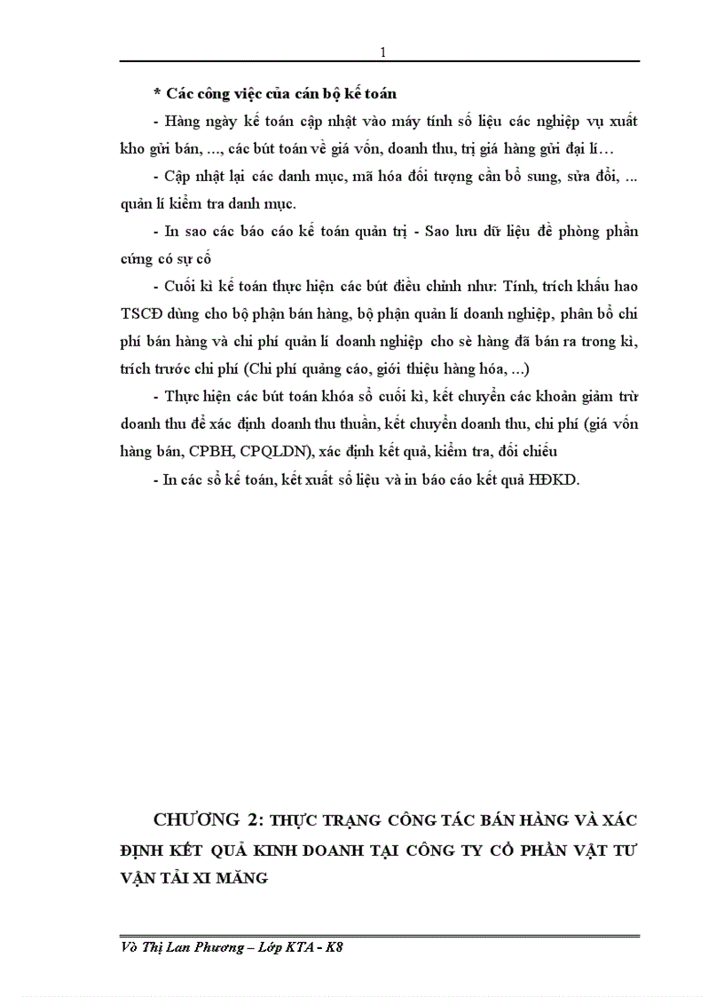 image for page Kế toán bán hàng và xác định kết quả kinh doanh tại Công ty cổ phần Vật tư Vận tải Xi măng 1