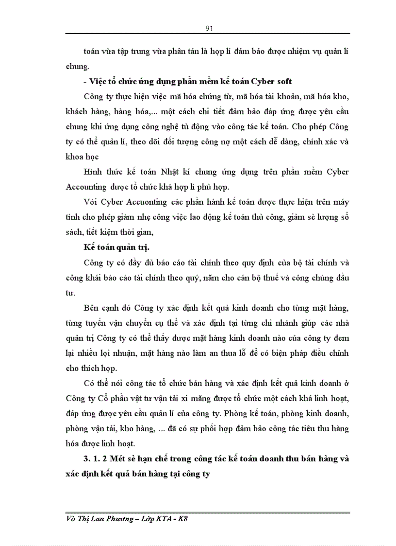image for page Kế toán bán hàng và xác định kết quả kinh doanh tại Công ty cổ phần Vật tư Vận tải Xi măng 1