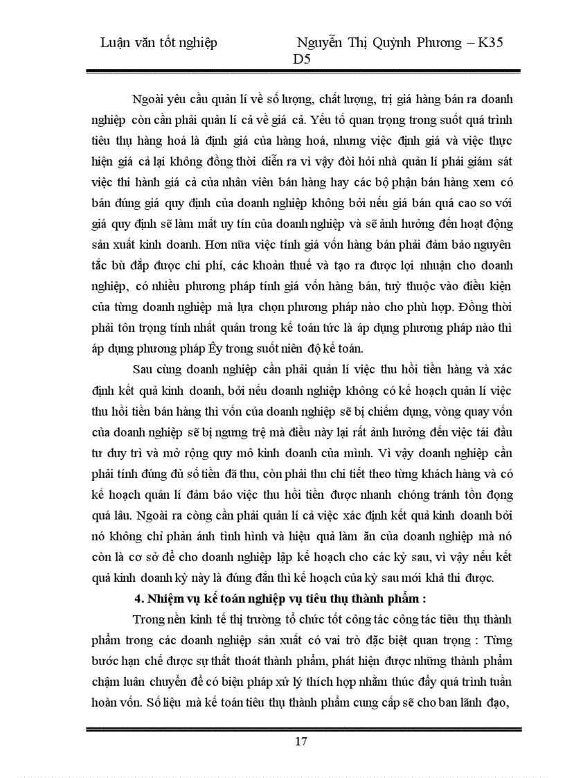 image for page Hoàn thiện kế toán nghiệp vụ tiêu thụ thành phẩm tại Công ty Liên Hợp Thực Phẩm Hà Tây 1