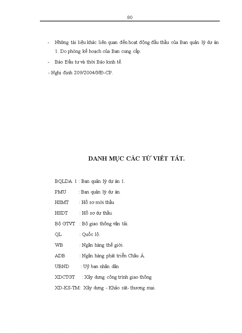 image for page Thực trạng và một số giải pháp nâng cao hiệu quả công tác đấu thầu tại Ban Quản lý dự án 1 Bộ giao thông vận tải 1