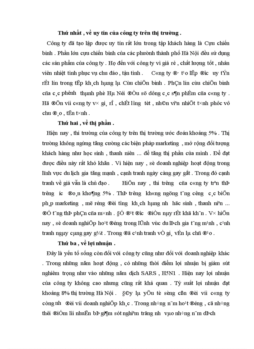 image for page Báo cáo thực tập tại Công ty thương mại và du lịch Bắc á