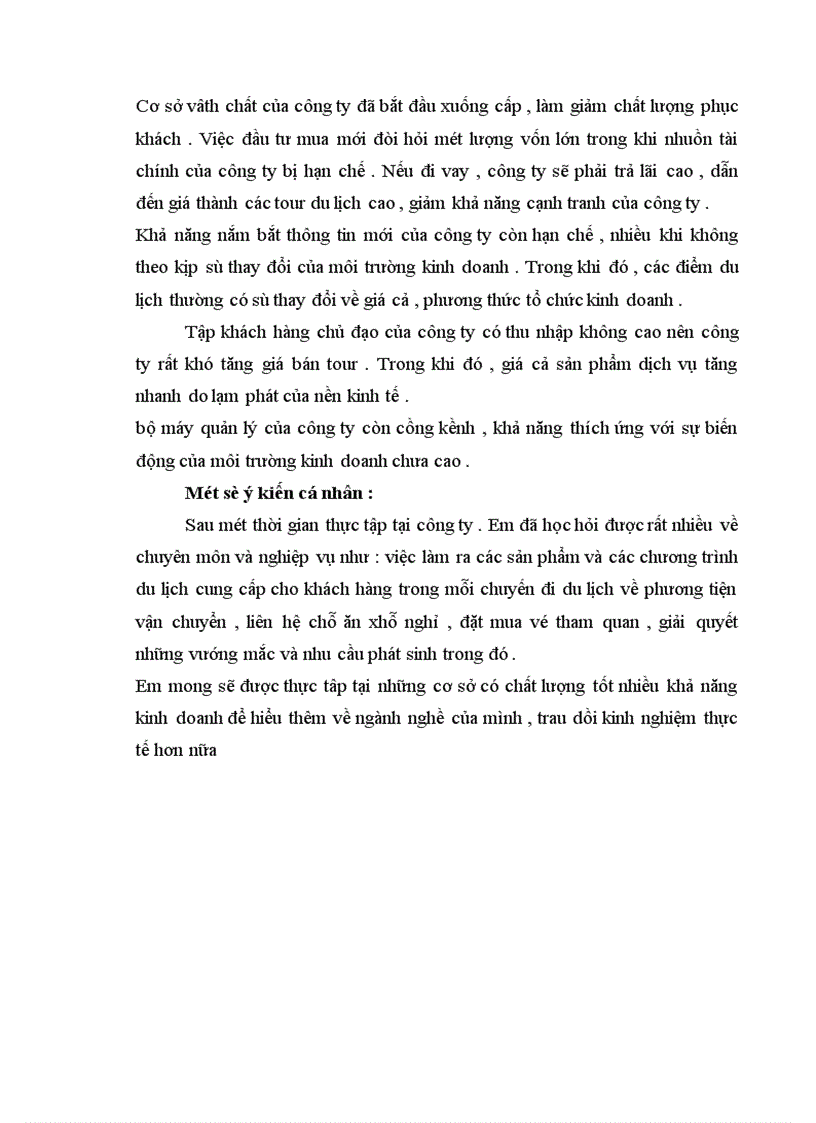 image for page Báo cáo thực tập tại Công ty thương mại và du lịch Bắc á