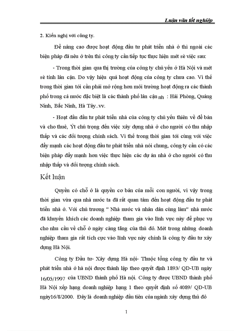 image for page Tình hình đầu tư phát triển nhà ở và khu đô thị mới của Hà Nội của công ty Đầu tư xây dựng Hà Nội Thực trạng và giải pháp 1