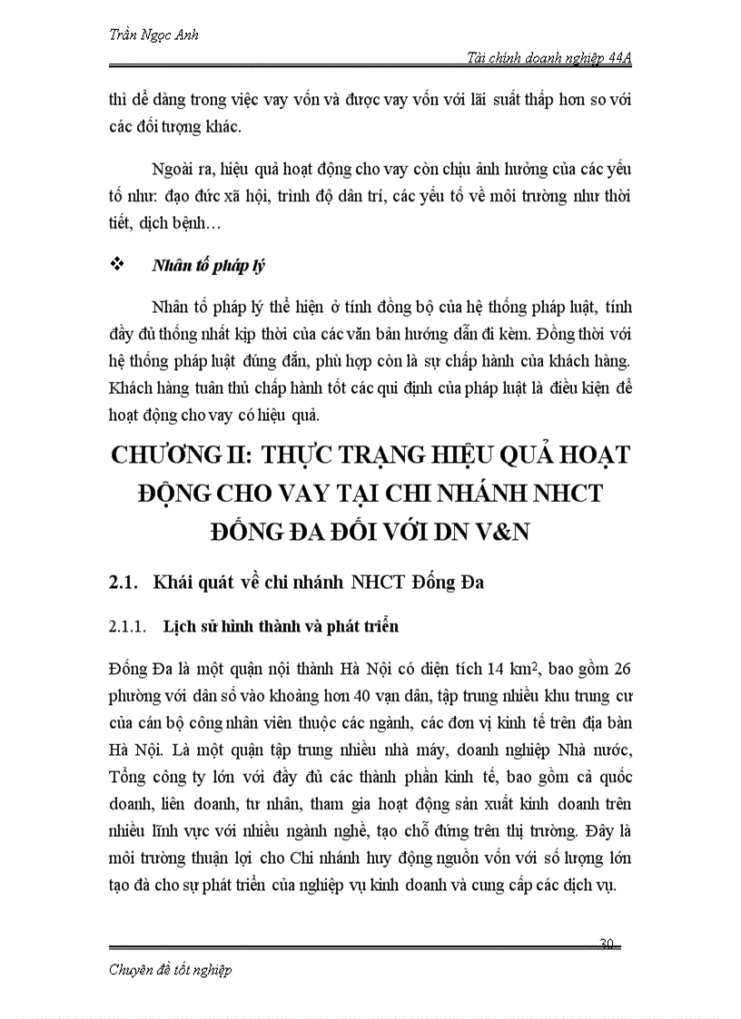 image for page Nâng cao hiệu quả hoạt động cho vay tại chi nhánh NHCT Đống Đa đối với doanh nghiệp vừa và nhỏ 1