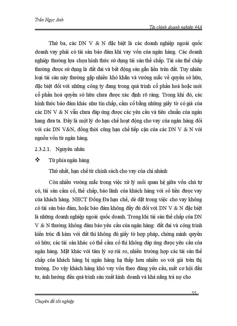 image for page Nâng cao hiệu quả hoạt động cho vay tại chi nhánh NHCT Đống Đa đối với doanh nghiệp vừa và nhỏ 1