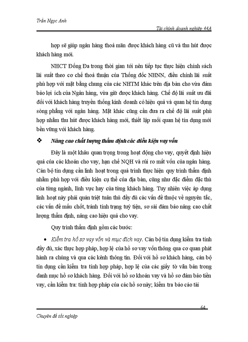 image for page Nâng cao hiệu quả hoạt động cho vay tại chi nhánh NHCT Đống Đa đối với doanh nghiệp vừa và nhỏ 1